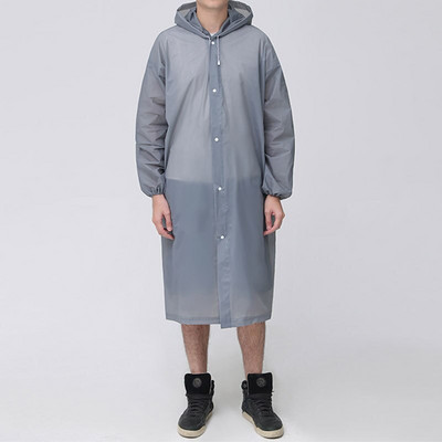 Dámska pánska pláštenka, outdoorové oblečenie do dažďa, matná, zahustená, pre dospelých, priehľadná prenosná EVA bunda s kapucňou, opakovane použiteľná, nepriepustná