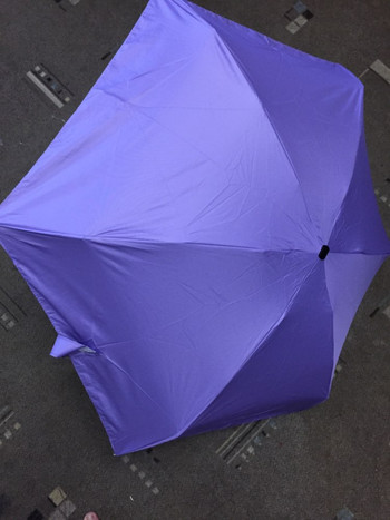 Чадър Sun Rain Дамски плосък лек чадър Чадър Сгъваем чадър Sun Umbrella Мини чадър Малък размер Лесно съхраняване Чадър