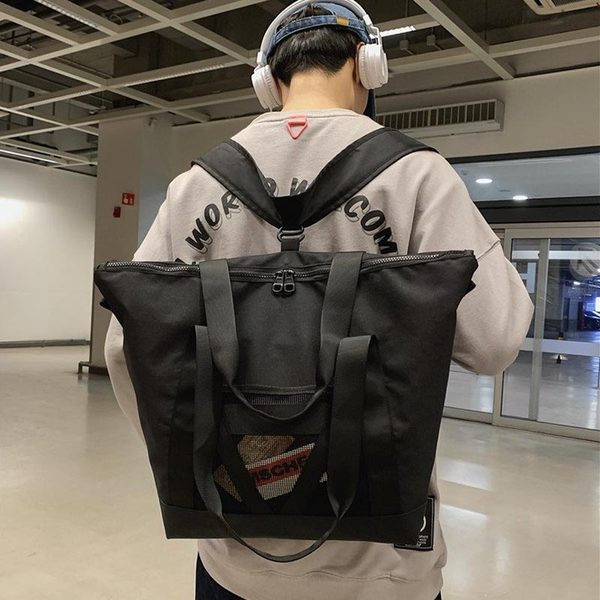 Veľká textilná taška, ktorú možno nosiť ako batoh