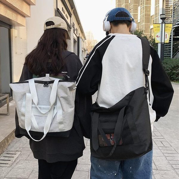 Veľká textilná taška, ktorú možno nosiť ako batoh