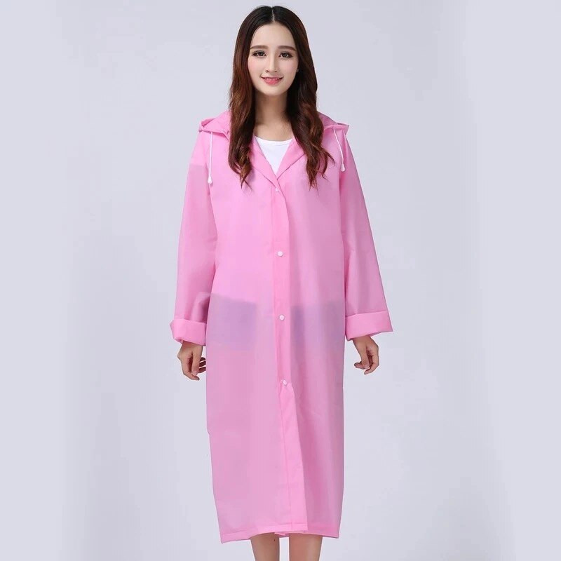 Naiste õues kasutamiseks mõeldud täiskasvanute vihmamantel, kollane läbipaistev plastikust ülikond Rain Pontcho Clear vihmamantel Veekindel Gabardina Mujer Rain Gear