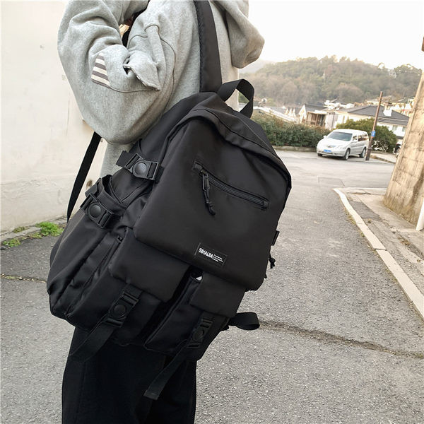 Textil hátizsák zsebekkel férfiaknak