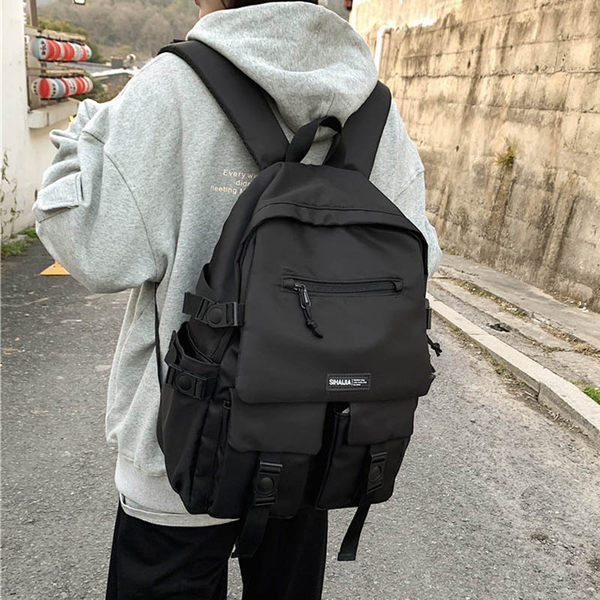 Textil hátizsák zsebekkel férfiaknak