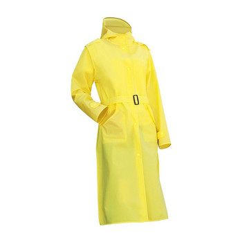 Eva Raincoat Woman Long Fashion Personality Μακρύ Ανοιχτό Αδιάβροχο Παλτό με Ζώνη Καμπαρντίνα Αδιάβροχο Poncho