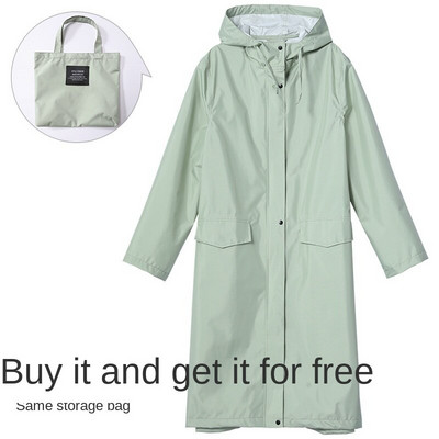 Dámsky nepremokavý pršiplášť s pončom, kapucňou a dvoma vreckami vpredu