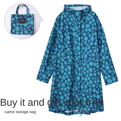 Dámsky nepremokavý pršiplášť s pončom, kapucňou a dvoma vreckami vpredu