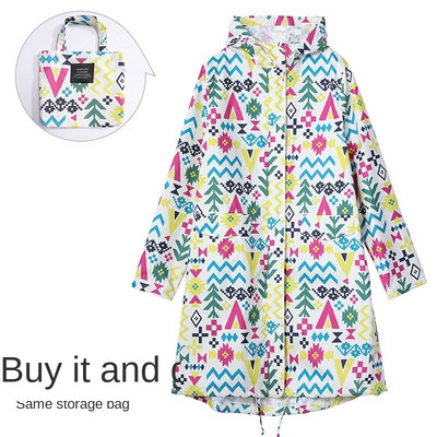 Dámsky nepremokavý pršiplášť s pončom, kapucňou a dvoma vreckami vpredu