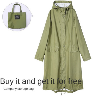 Dámsky nepremokavý pršiplášť s pončom, kapucňou a dvoma vreckami vpredu