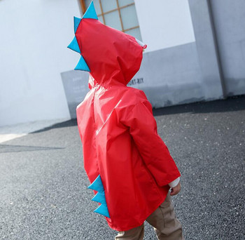 Χαριτωμένο παιδικό αδιάβροχο Cute Dinosaur Outdoor Αδιάβροχο Παιδικό Unisex Outdoor Travel Poncho πολυεστέρα αδιαπέραστο με κουκούλα