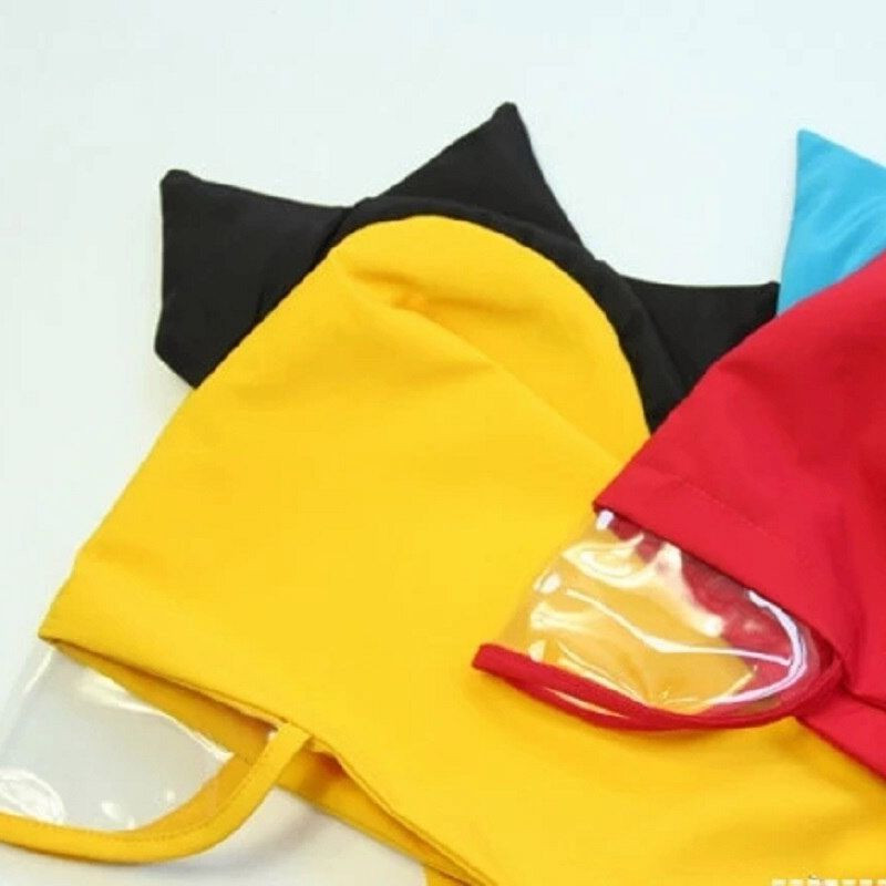 Mielas vaikiškas lietpaltis Mielas dinozauras lauke, vandeniui atsparus vaikiškas unisex lauko kelionės, poliesterio nepralaidus pončas su gobtuvu