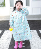 Nový kreslený kórejský detský pršiplášť, detský pršiplášť, ľahký priedušný nepremokavý pršiplášť so školskou taškou