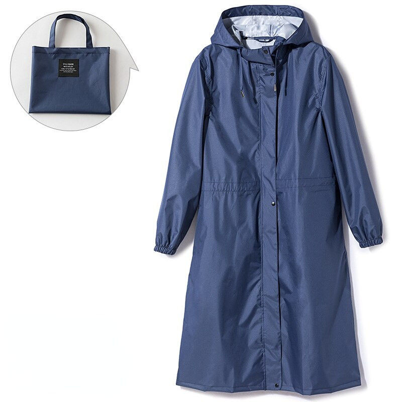 Дъждобран Ветровка Slim Fit Лека Водоустойчива Дишаща Едноцветни Еластични маншети Цип На открито Туризъм Колоездене Преносим