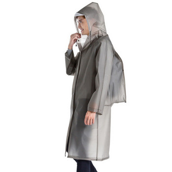 Γυναικείο ανδρικό αδιάβροχο μόδας για ενήλικες μακριά αδιάβροχη κουκούλα καθαρό διάφανο αδιάβροχο ενδύματα με μύτη τσάντας για ανδρικό κοστούμι αδιάβροχης κατασκήνωσης ταξιδιού