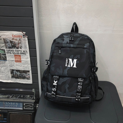 Pánsky plátený batoh so širokými popruhmi