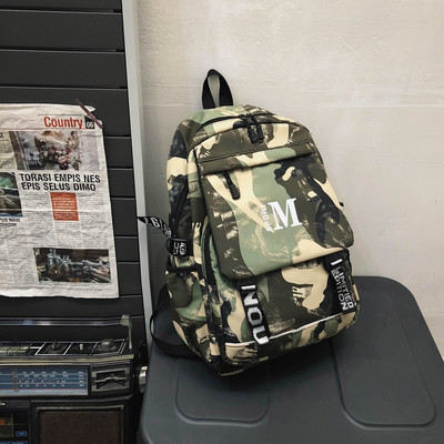 Pánsky plátený batoh so širokými popruhmi