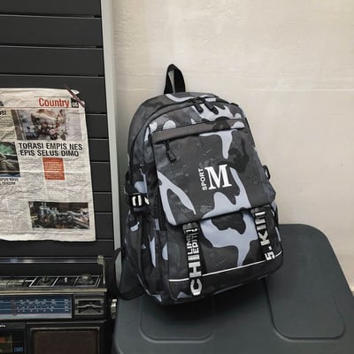 Pánsky plátený batoh so širokými popruhmi