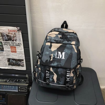 Pánsky plátený batoh so širokými popruhmi