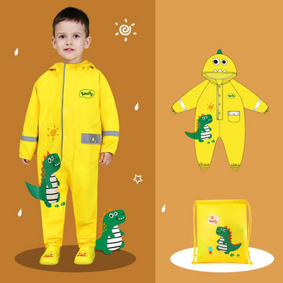 Detský pršiplášť s kresleným vzorom, roztomilý, s veľkým okrajom, reflexným pásikom, bezpečnostný, nepremokavý, študentský pončo, vonkajší, na nohu