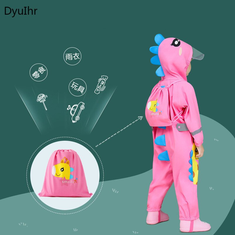 Detský pršiplášť s kresleným vzorom, roztomilý, s veľkým okrajom, reflexným pásikom, bezpečnostný, nepremokavý, študentský pončo, vonkajší, na nohu