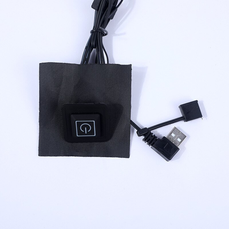 USB šiltos pastos padėklai Greitai įkaistantys anglies pluošto kaitinimo padas Saugus kaitinimas Šiltesnis padėklas medžiaginiam liemeniui Striukui Batams Kojinės 25*16cm