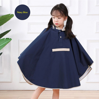 Gyerek esőkabát poncsó kisgyermek esőkabát gyermek esőkabát nagy zsebbel, iskolatáska pozícióban, gyerekeknek fiúknak lányoknak, S, M, L