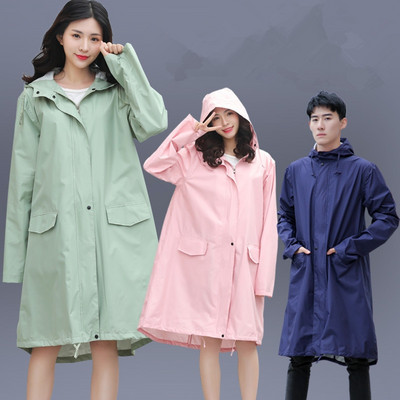Long Raincoat Women Men Waterproof hooded Rain Coat Ponchos Jacket cloak Female Chubasqueros Impermeables Mujer