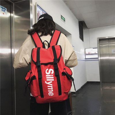 Pánsky textilný batoh s nápisom