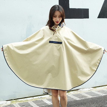 Дъждобран дамски стил на облекло японски и корейски вентилатор преносим водоустойчив единичен моден плащ ветровка за средни s