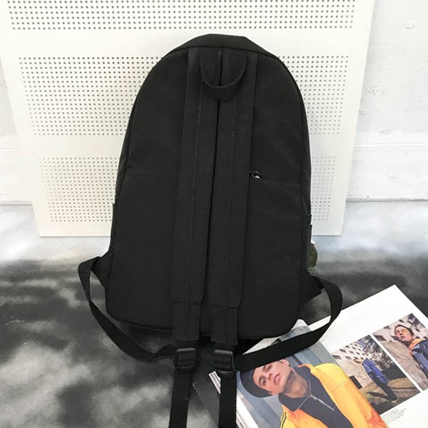 Ležérny textilný batoh pre mužov so zipsom a 3D prvkom