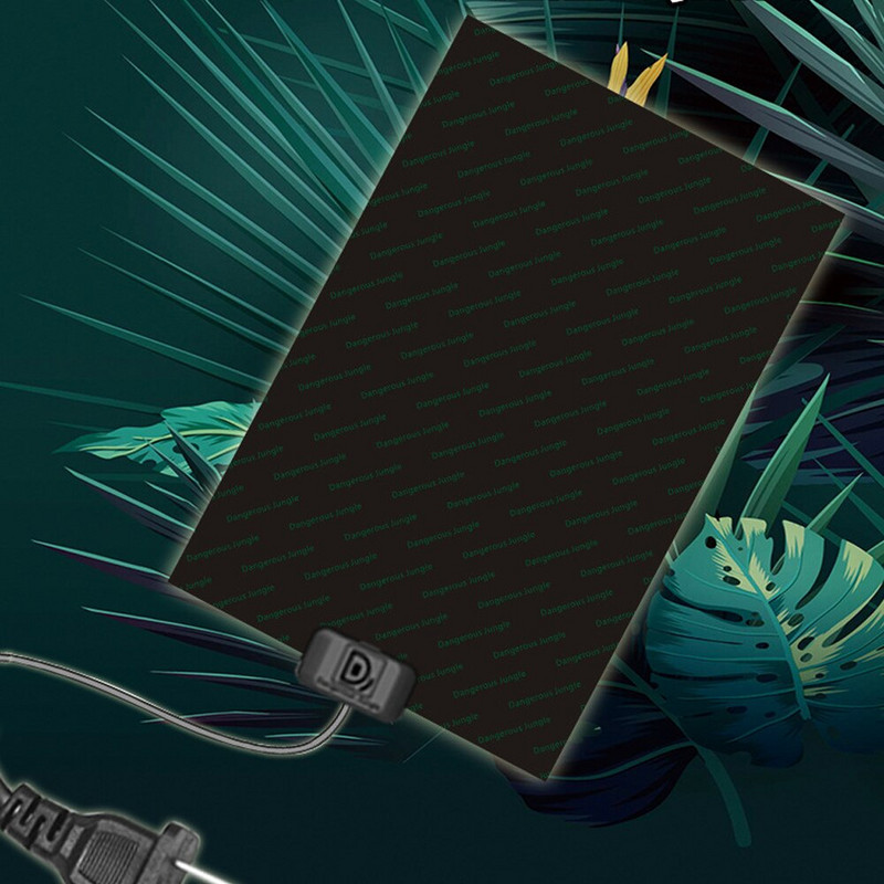 Naminių gyvūnėlių šildymo kilimėlis vandeniui atsparus elektrinis patalpų šildymo kilimėlis vėžliams driežams, varlėms ir kitiems ropliams Pastovi temperatūra 40 ℃