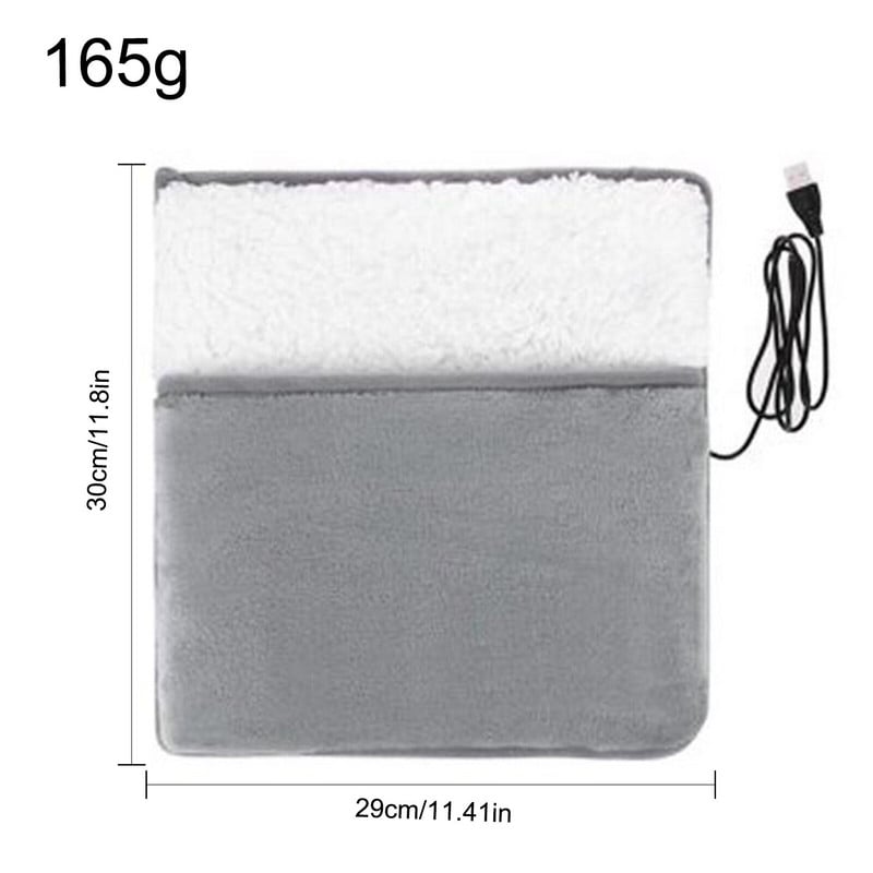 Elektrinis pėdų šildytuvas, USB įkrovimas Energiją taupantis Šiltas pėdų dangtelis Pėdų šildymo pagalvėlės, skirtos namų miegamojo pėdų šildytuvui