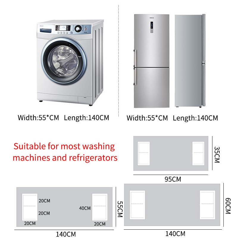 Nordic Veļas Mašīnas Pārsegs Zaļās Lapas Veļas Mašīnas Putekļu Vāks Cepeškrāsns Mikroviļņu Krāsns Ledusskapis Protecor Moderns mājas dekors