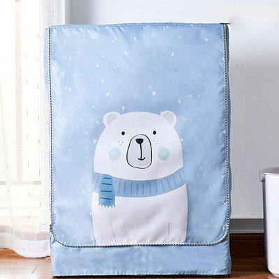 Ūdensnecaurlaidīgs veļas mazgājamās mašīnas vāks Mājas poliestera rullīšu veļas sudraba pārklājums putekļu necaurlaidīgs korpusa vāks