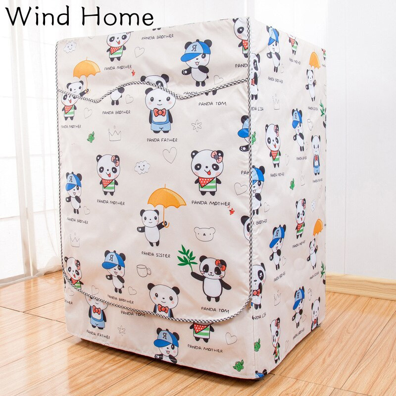 Mașină de spălat cu role complet automată cu protecție solară Mașină de spălat Husă impermeabilă Uscător Poliester argintiu Capac mașină de spălat la praf