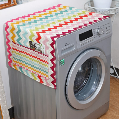 Huse de praf cu romb geometric Huse pentru mașină de spălat Frigider Protector de praf Căprior Bumbac in Husă de praf Curățenie acasă