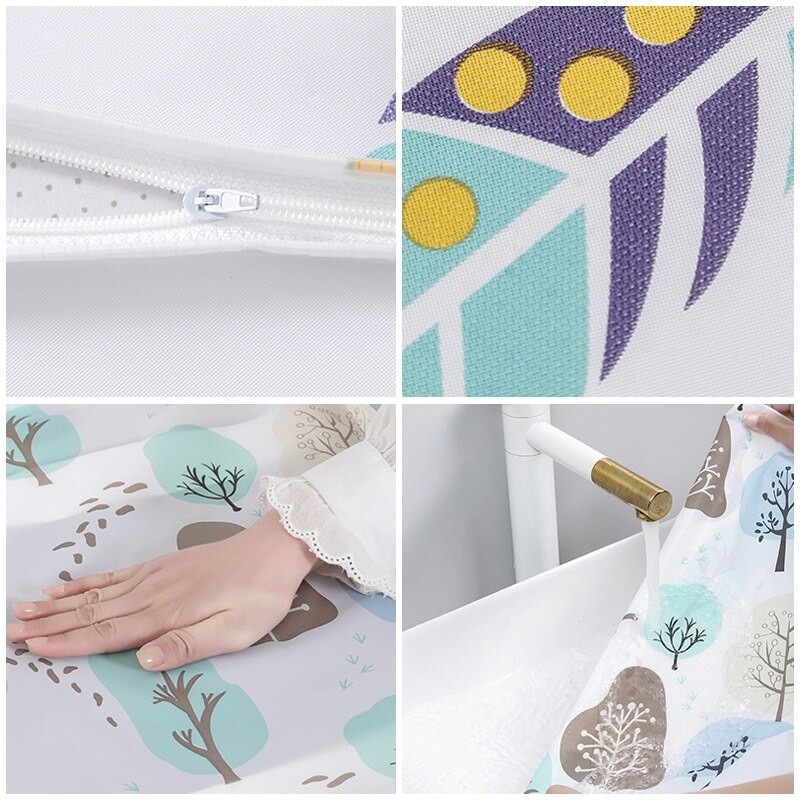 Κάλυμμα πλυντηρίου ρούχων επάνω φόρτωσης/μπροστινής φόρτωσης για τύμπανο PEVA πλυντήριο ρούχων Τυπωμένη θήκη Dust cover Pulsator Πλυντήριο ρούχων