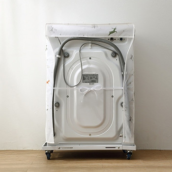 Пластмасов капак за прах за перална машина Многоцветна снежинка Елк Водоустойчив джоб за прах за битова перална машина 87 см x 58 см, 1 бр.