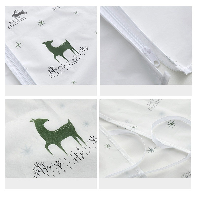 Plastikinis skalbimo mašinos dulkių dangtelis Daugiaspalvis snaigės briedis vandeniui atsparus buitinės skalbimo mašinos dulkių kišenė 87 cm x 58 cm, 1 vnt.