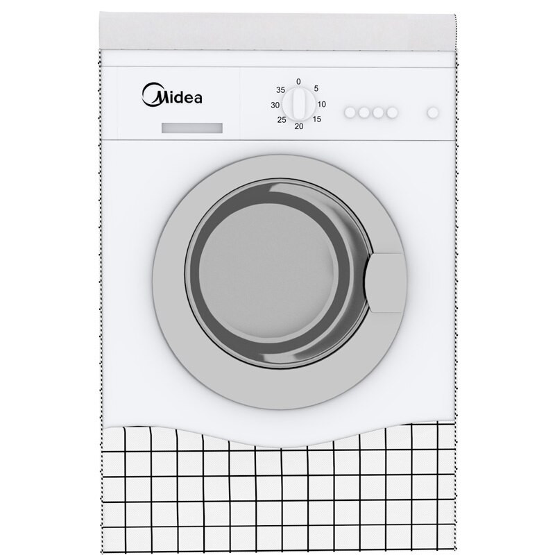 SRYSJS veļas mašīnas vāks ūdensizturīgs sudraba pārklājuma audums mazgāšanas futrālis pret UV biezumu mājsaimniecības preces