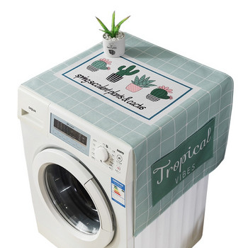 Хладилник Прахоустойчив капак Капак за пералня с джобове за съхранение Чанти Универсални слънцезащитни калъфи Кухненски коледен декор