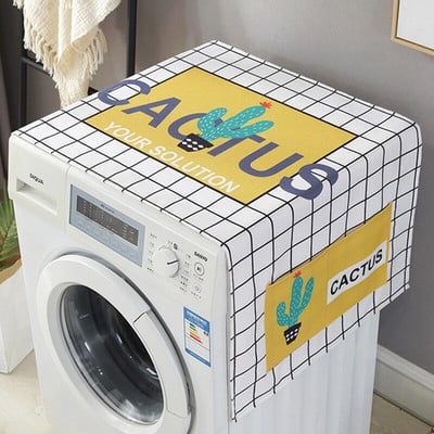 Kryt na chladničku a práčku s úložnými vreckami, tašky, univerzálne opaľovacie krémy, vianočná dekorácia v kuchyni