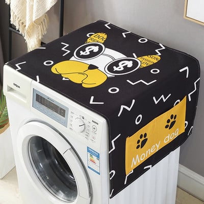 Kryt na chladničku a práčku s úložnými vreckami, tašky, univerzálne opaľovacie krémy, vianočná dekorácia v kuchyni