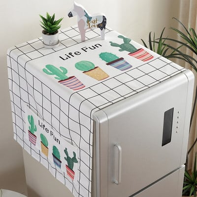 Kryt na chladničku a práčku s úložnými vreckami, tašky, univerzálne opaľovacie krémy, vianočná dekorácia v kuchyni