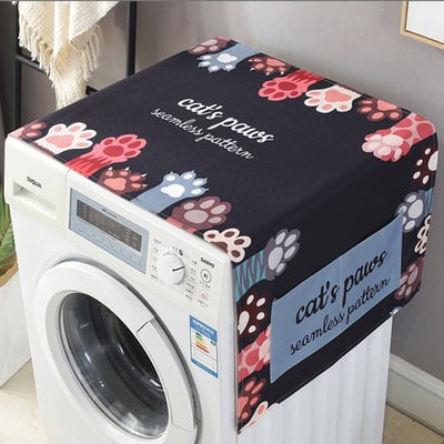 Kryt na chladničku a práčku s úložnými vreckami, tašky, univerzálne opaľovacie krémy, vianočná dekorácia v kuchyni