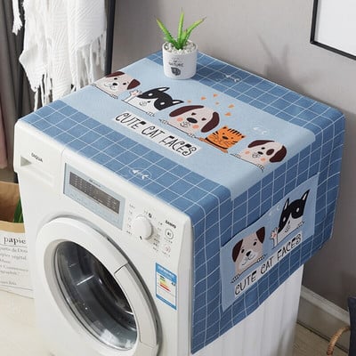 Kryt na chladničku a práčku s úložnými vreckami, tašky, univerzálne opaľovacie krémy, vianočná dekorácia v kuchyni