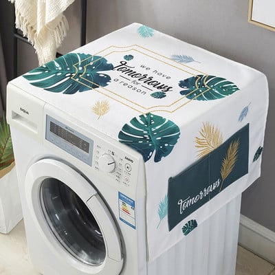 Kryt na chladničku a práčku s úložnými vreckami, tašky, univerzálne opaľovacie krémy, vianočná dekorácia v kuchyni