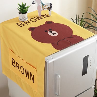 Kryt na chladničku a práčku s úložnými vreckami, tašky, univerzálne opaľovacie krémy, vianočná dekorácia v kuchyni