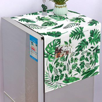 7-размерни зелени мраморни вълнови капаци за прах Калъфи за перални машини Хладилник Протектор за прах Флорален капак за микровълнова фурна Почистване на дома