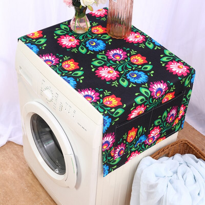 Πράσινο λεμόνι Καλύμματα σκόνης πλυντηρίου ρούχων με λουλούδια τροπικά φυτά Προστατευτικό εκτύπωσης Λευκά είδη καθαρισμού σπιτιού Αξεσουάρ σπιτιού