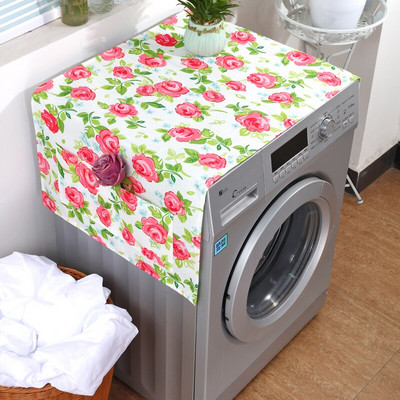 Πράσινο λεμόνι Καλύμματα σκόνης πλυντηρίου ρούχων με λουλούδια τροπικά φυτά Προστατευτικό εκτύπωσης Λευκά είδη καθαρισμού σπιτιού Αξεσουάρ σπιτιού